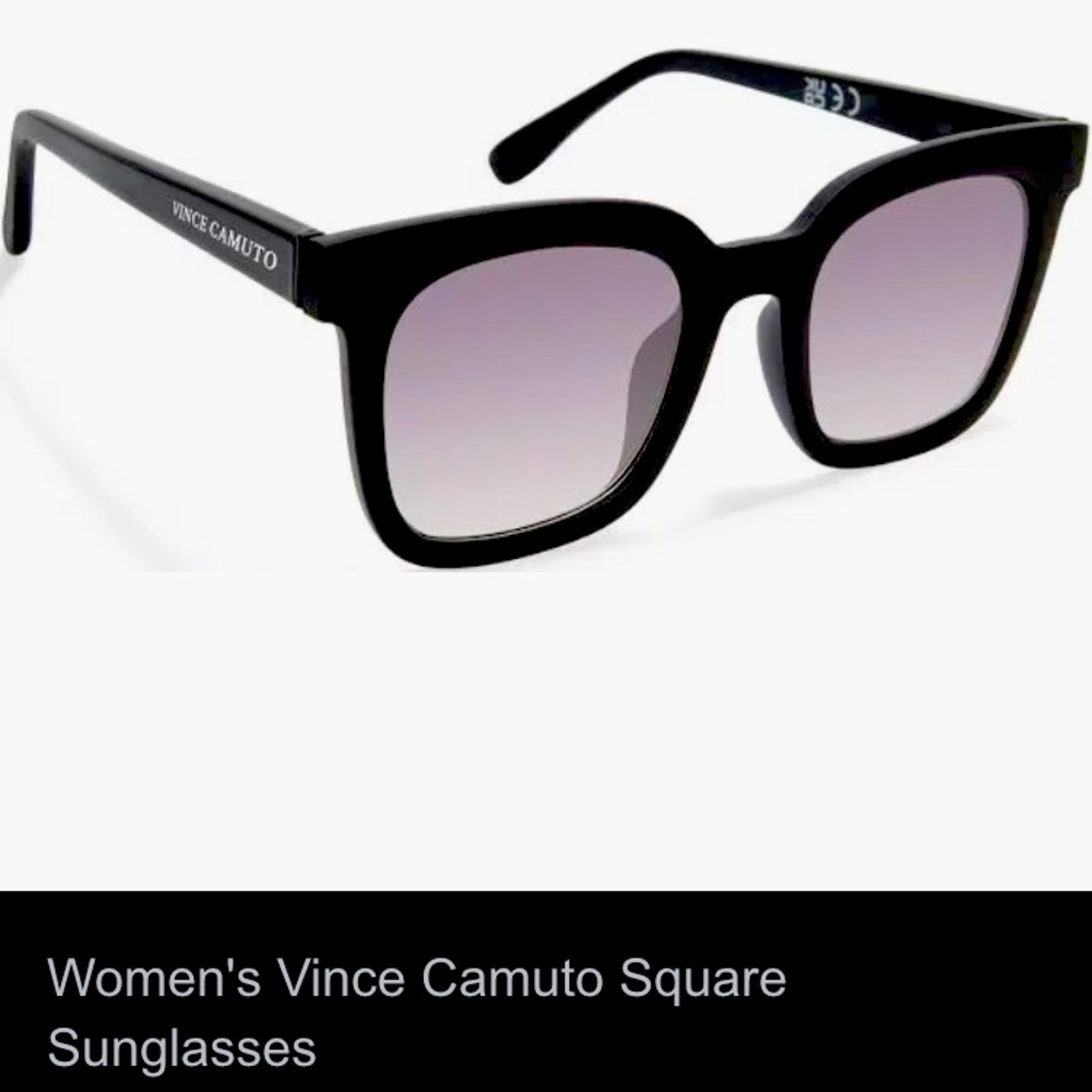 Vince Camuto Black Square Sunglasses